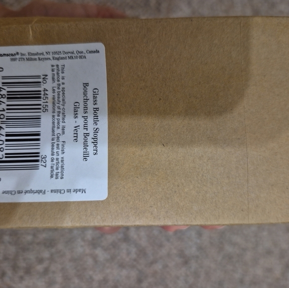 Amscan Silent Night Raindeer Blown Glass Bottle Stopper New - Picture 5 of 7